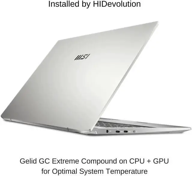 Alt view image 2 of 6 - [2024] HIDevolution MSI Prestige 16Evo A13M [Silver] 16" QHD+ 165Hz, 2.6 GHz i9-13900H, Iris Xe, 32 GB LPDDR5, 1 TB PCIe SSD, Windows 11 Pro