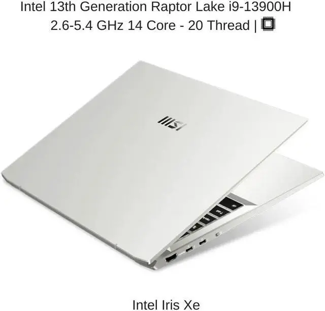 Alt view image 3 of 6 - [2024] HIDevolution MSI Prestige 16Evo A13M [Silver] 16" QHD+ 165Hz, 2.6 GHz i9-13900H, Iris Xe, 32 GB LPDDR5, 1 TB PCIe SSD, Windows 11 Pro