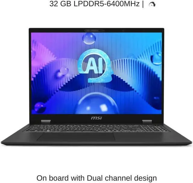Alt view image 4 of 7 - [2024] HIDevolution MSI Prestige 16 AI Evo B1MG [Gray] 16" QHD+, 1.4 GHz Ultra 7-155H, Intel Arc, 32 GB LPDDR5, 2 TB PCIe SSD, Windows 11 Pro