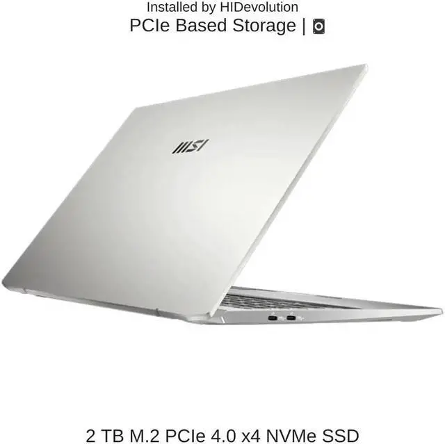 Alt view image 5 of 7 - [2024] HIDevolution MSI Prestige A16 AI+ A3HMG [Silver] 16" QHD+ 165Hz, 2.0 GHz Ryzen AI 9 365, AMD Radeon, 32 GB LPDDR5X, 2 TB PCIe SSD, Windows 11 Pro