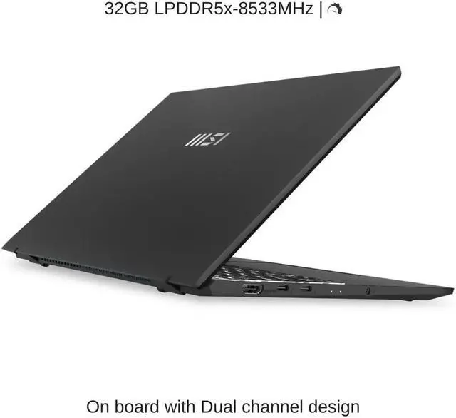 Alt view image 4 of 7 - [2025] HIDevolution MSI Prestige 13 AI+ Evo A2VMG [Gray] 13.3" 2.8K OLED, 2.2 GHz Ultra 7-258V, Intel Arc, 32 GB LPDDR5x, 1 TB PCIe SSD, Windows 11 Pro