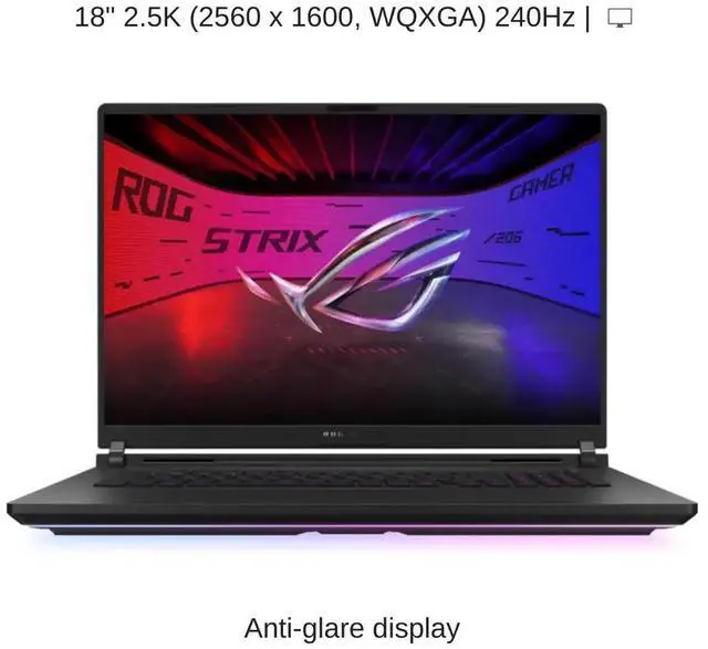Alt view image 6 of 7 - [2025] HIDevolution ASUS ROG Strix SCAR 18 G835LW 18" WQXGA 240Hz Mini LED, 2.1 GHz Ultra 9-275HX, RTX 5080, 64 GB DDR5 RAM, 8 TB PCIe SSD, Windows 11 Pro