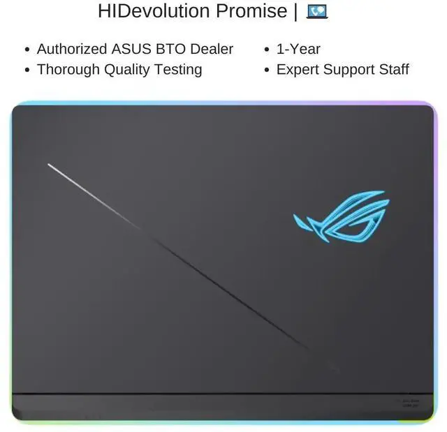 Alt view image 7 of 7 - [2025] HIDevolution ASUS ROG Strix G18 G815LW 18" WQXGA 240Hz IPS-Level, 2.1 GHz Ultra 9-275HX, RTX 5080, 32 GB DDR5 RAM, 2 TB PCIe SSD, Windows 11 Home