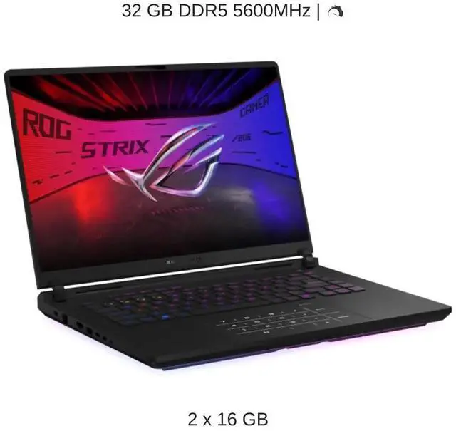 Alt view image 4 of 7 - [2025] HIDevolution ASUS ROG Strix SCAR 16 G635LW 16" WQXGA 240Hz Mini LED, 2.1 GHz Ultra 9-275HX, RTX 5080, 32 GB DDR5 RAM, 2 TB PCIe SSD, Windows 11 Pro