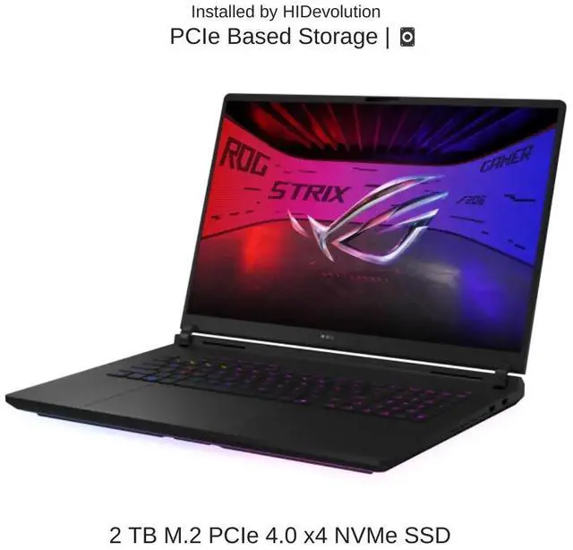 Alt view image 5 of 7 - [2025] HIDevolution ASUS ROG Strix SCAR 18 G835LR 18" WQXGA 240Hz Mini LED, 2.1 GHz Ultra 9-275HX, RTX 5070TI, 32 GB DDR5 RAM, 2 TB PCIe SSD, Windows 11 Pro