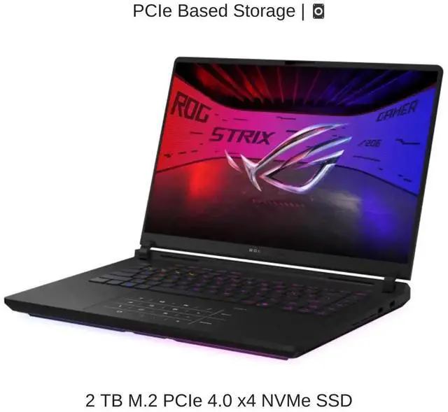 Alt view image 5 of 7 - [2025] HIDevolution ASUS ROG Strix SCAR 16 G635LW 16" WQXGA 240Hz Mini LED, 2.1 GHz Ultra 9-275HX, RTX 5080, 32 GB DDR5 RAM, 2 TB PCIe SSD, Windows 11 Pro