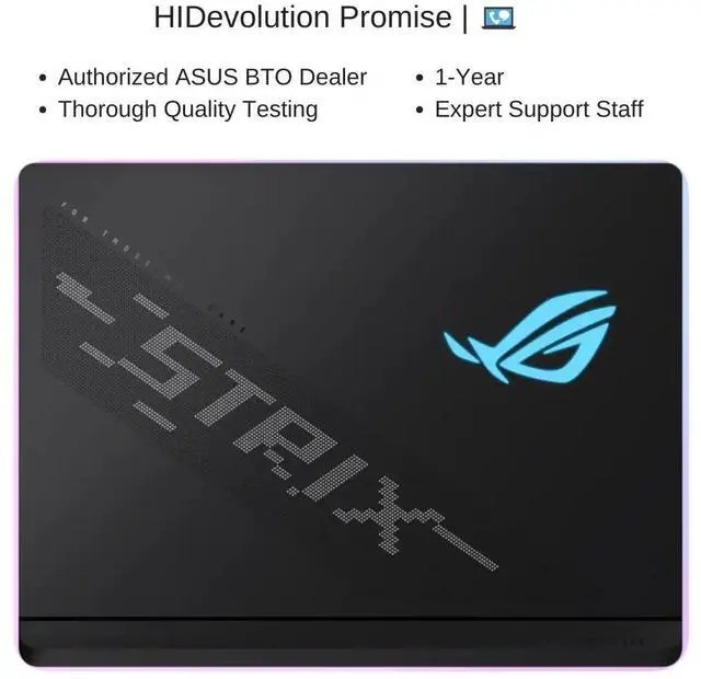 Alt view image 7 of 7 - [2025] HIDevolution ASUS ROG Strix SCAR 16 G635LW 16" WQXGA 240Hz Mini LED, 2.1 GHz Ultra 9-275HX, RTX 5080, 32 GB DDR5 RAM, 2 TB PCIe SSD, Windows 11 Pro