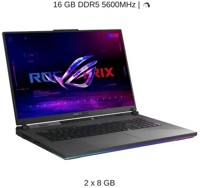 Alt view image 4 of 7 - [2025] HIDevolution ASUS ROG Strix G18 G814PP 18" WQXGA 240Hz IPS-Level, 2.4 GHz Ryzen 9 7940HX, RTX 5070, 16 GB DDR5 RAM, 1 TB PCIe SSD, Windows 11 Home