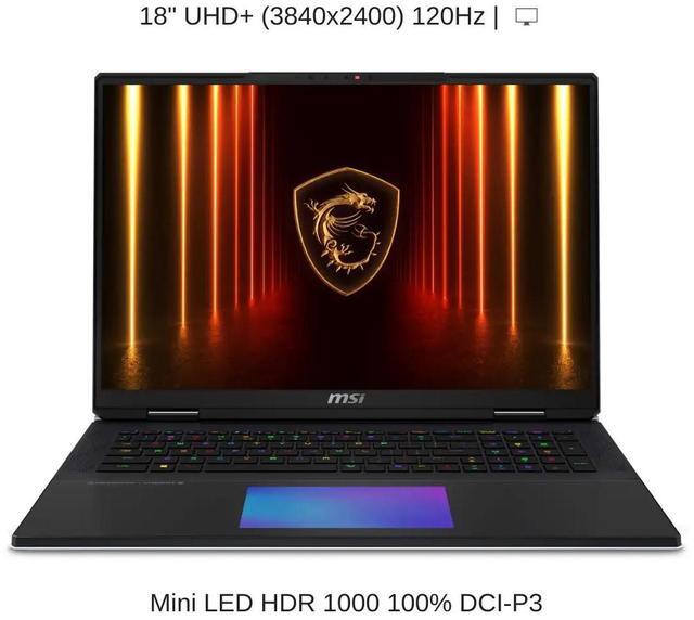 Alt view image 6 of 7 - [2025] HIDevolution MSI Titan 18 HX AI A2XWJG 18" UHD+ 120Hz Mini LED, 2.1 GHz Ultra 9-285HX , RTX 5090, 128 GB DDR5 RAM, 24 TB PCIe SSD, Windows 11 Pro