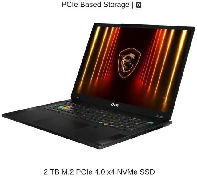 Alt view image 5 of 7 - [2025] HIDevolution MSI Stealth 18 HX AI A2XWHG 18" QHD+ 240Hz, 2.1 GHz Ultra 9-275HX, RTX 5070TI, 64 GB DDR5 RAM, 2 TB PCIe SSD, Windows 11 Pro