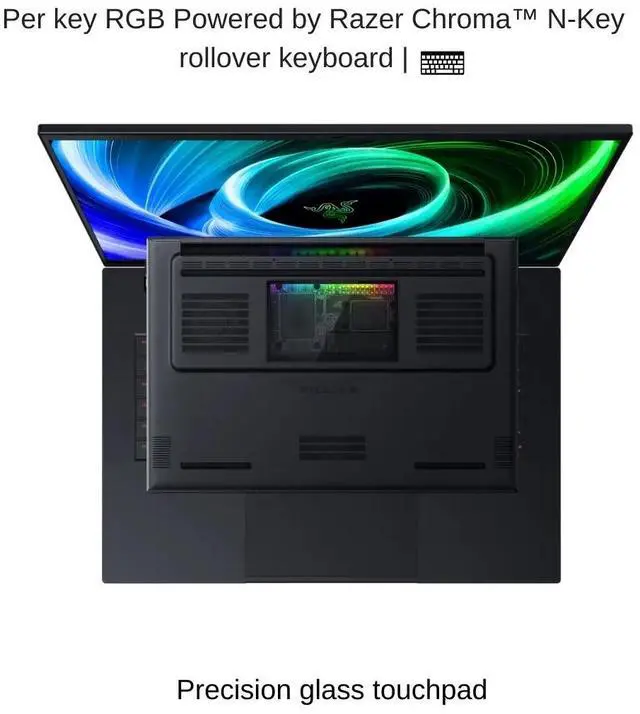 Alt view image 5 of 6 - Razer Blade 18 [2025] Black, 18" Dual UHD+ 240Hz / FHD+ 440Hz, 2.1 GHz Ultra 9-275HX , RTX 5070TI, 32 GB DDR5 RAM, 1 TB PCIe SSD, Windows 11 Home