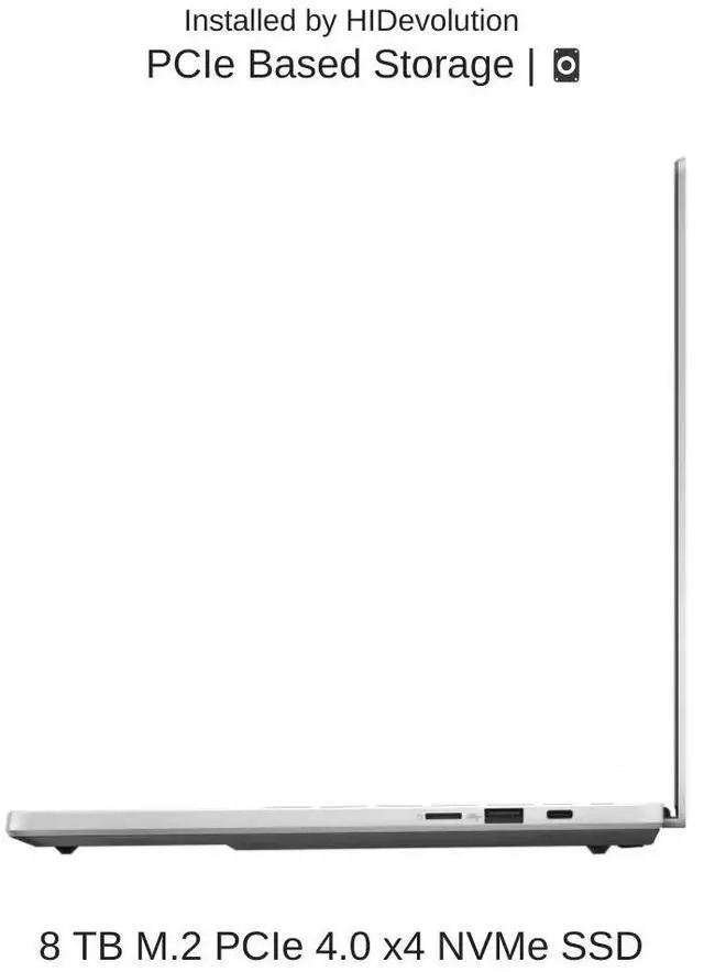 Alt view image 5 of 7 - [2025] HIDevolution ASUS ROG Zephyrus G14 GA403UM [White] 14" 3K 120Hz OLED, 4.0 GHz Ryzen 9 270, RTX 5060, 16GB LPDDR5X RAM, 8 TB PCIe SSD, Windows 11 Home