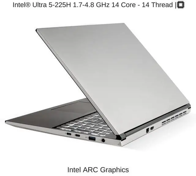 Alt view image 3 of 7 - [2025] HIDevolution EVOC High Performance Systems V5602A (V560TU) 16" FHD+, 1.8 GHz Ultra 5-225H, Intel ARC, 16 GB DDR5 RAM, 1 TB PCIe SSD, Windows 11 Pro