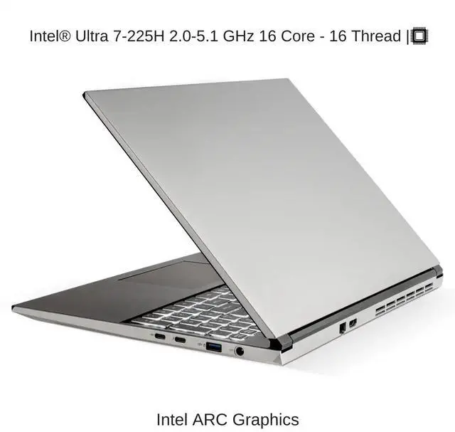 Alt view image 3 of 7 - [2025] HIDevolution EVOC High Performance Systems V5602B (V560TU) 16" FHD+, 2.0 GHz Ultra 7-255H, Intel ARC, 16 GB DDR5 RAM, 1 TB PCIe SSD, Windows 11 Pro