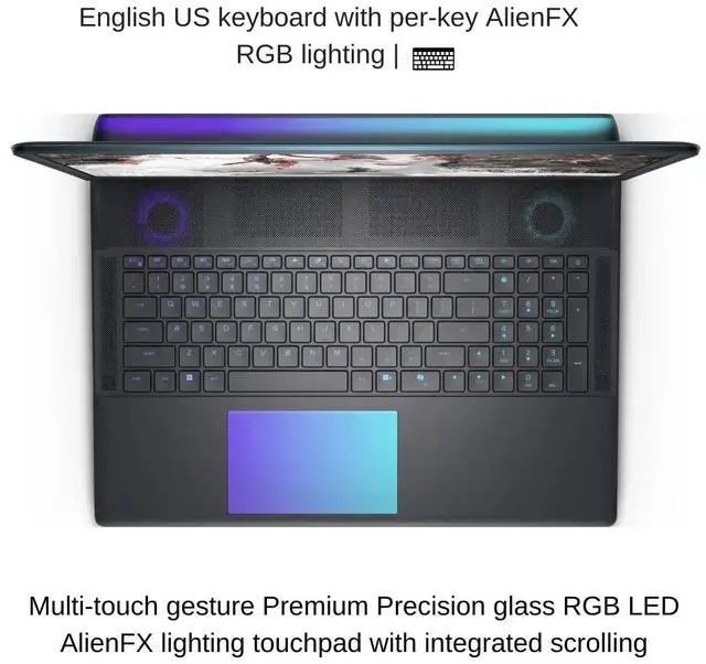 Alt view image 6 of 7 - [2025] Alienware 18 Area-51 [Membrane Keyboard] 18" QHD+ 240Hz, 2.1 GHz Ultra 9-275HX, RTX 5090, 96 GB DDR5 RAM, 2 TB PCIe SSD, Windows 11 Home