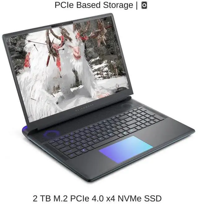 Alt view image 4 of 7 - [2025] Alienware 18 Area-51 [Membrane Keyboard] 18" QHD+ 240Hz, 2.1 GHz Ultra 9-275HX, RTX 5090, 96 GB DDR5 RAM, 2 TB PCIe SSD, Windows 11 Home