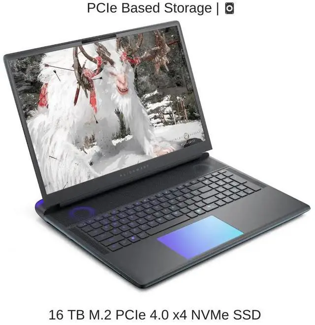 Alt view image 4 of 7 - [2025] Alienware 18 Area-51 [Membrane Keyboard] 18" QHD+ 240Hz, 2.1 GHz Ultra 9-275HX, RTX 5090, 64 GB DDR5 RAM, 2 TB PCIe SSD, Windows 11 Home