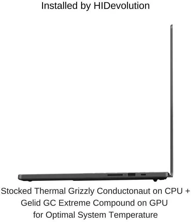 Alt view image 2 of 7 - [2025] HIDevolution ASUS ROG Zephyrus G16 GU605CW [White] 16" WQXGA 240Hz OLED, 2.7 GHz Ultra 9-285H, RTX 5080, 64 GB LPDDR5X RAM, 2 TB PCIe SSD, Windows 11 Pro