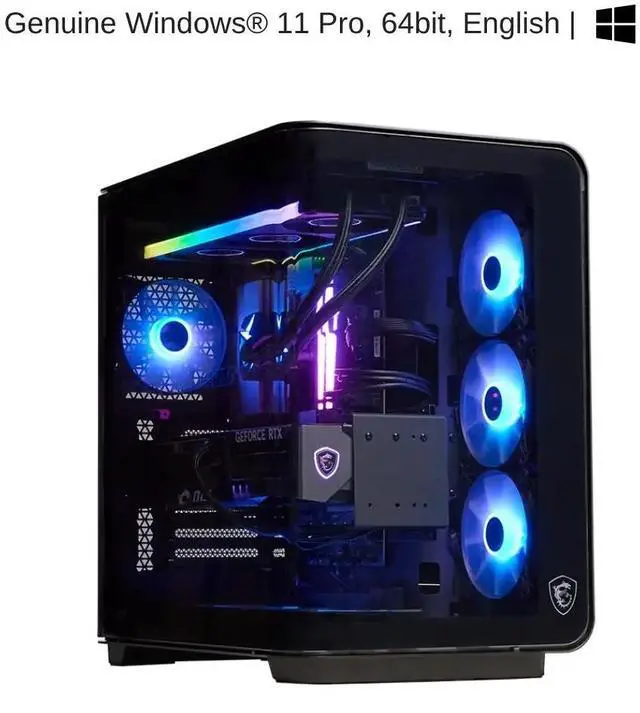Alt view image 6 of 7 - [2025] HIDevolution MSI Vision Elite RS AI 2NVZ9 3.2 GHz Ultra 9-285K, RTX 5090, 64 GB DDR5 RAM, 2 TB PCIe SSD, Windows 11 Pro