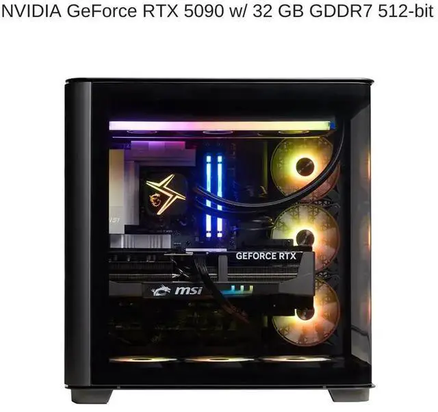 Alt view image 3 of 7 - [2025] HIDevolution MSI Infinite RS AI 2NVZ9 3.2 GHz Ultra 9-285K, RTX 5090, 96 GB DDR5 RAM, 32 TB PCIe SSD, Windows 11 Pro