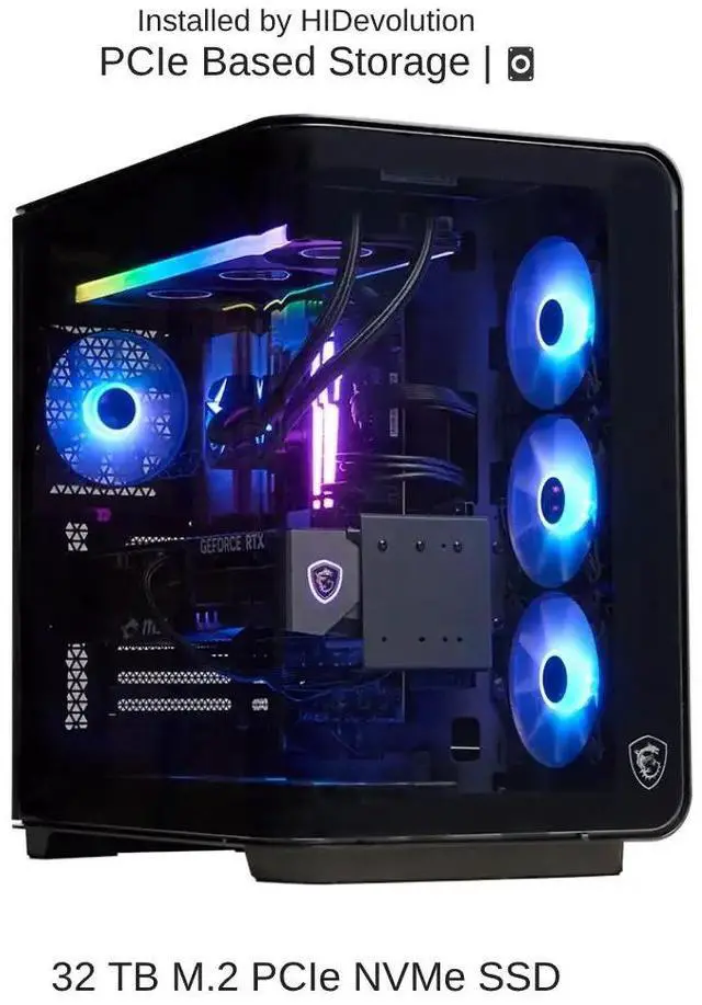 Alt view image 5 of 7 - [2025] HIDevolution MSI Infinite RS AI 2NVZ9 3.2 GHz Ultra 9-285K, RTX 5090, 96 GB DDR5 RAM, 32 TB PCIe SSD, Windows 11 Pro