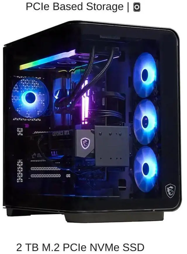 Alt view image 5 of 7 - [2025] HIDevolution MSI Infinite RS AI 2NVZ9 3.2 GHz Ultra 9-285K, RTX 5090, 128 GB DDR5 RAM, 2 TB PCIe SSD, Windows 11 Pro