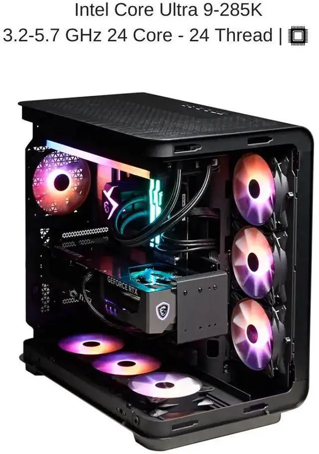 Alt view image 2 of 7 - [2025] HIDevolution MSI Infinite RS AI 2NVZ9 3.2 GHz Ultra 9-285K, RTX 5090, 96 GB DDR5 RAM, 32 TB PCIe SSD, Windows 11 Pro