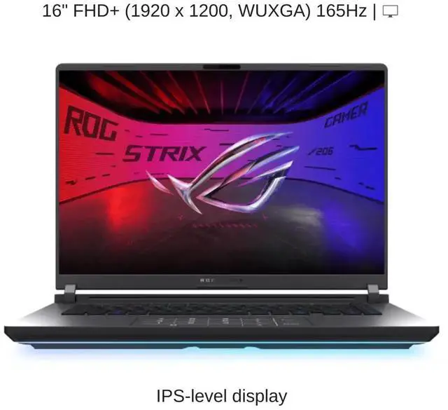 Alt view image 6 of 7 - [2025] HIDevolution ASUS ROG Strix G16 G615JMR 16" WUXGA 165Hz IPS-Level, 1.6 GHz i9-14900HX, RTX 5060, 32 GB DDR5 RAM, 2 TB PCIe SSD, Windows 11 Home