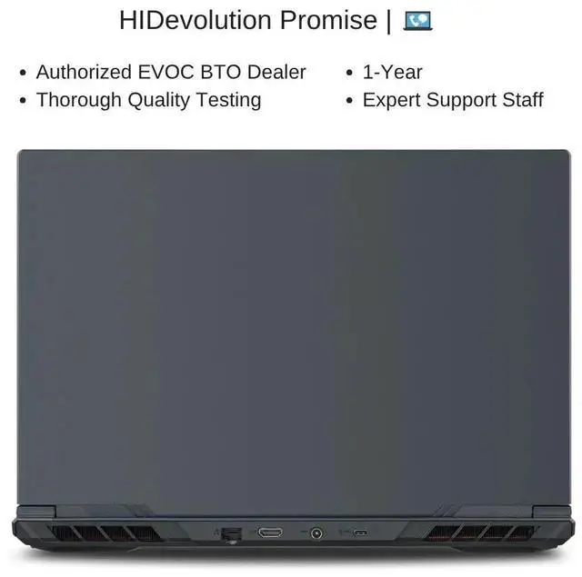 Alt view image 7 of 7 - [2025] HIDevolution EVOC High Performance Systems V3503B (V350WNNQ) 15.6" FHD 144Hz, 2.1 GHz Ultra 9-275HX, RTX 5060, 16 GB DDR5 RAM, 1 TB PCIe SSD, Windows 11 Pro