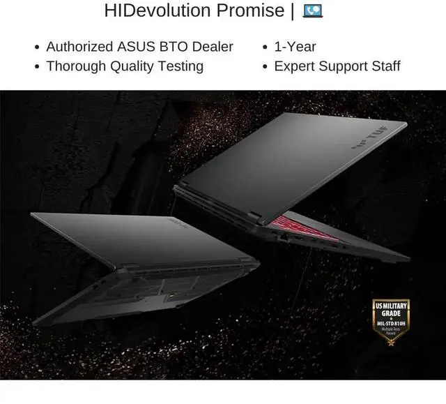 Alt view image 7 of 7 - [2025] HIDevolution ASUS TUF Gaming A18 FA808UH 18" FHD+ 144Hz IPS-Level, 3.8 GHz Ryzen 7 260, RTX 5050, 16 GB DDR5 RAM, 2 TB PCIe SSD, Windows 11 Home