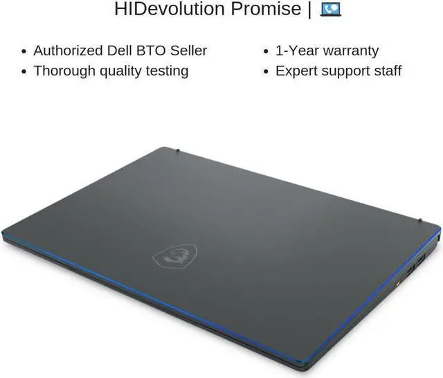 Alt view image 7 of 7 - HIDevolution MSI Prestige 14 A10SC 14” UHD | Grey with Blue Diamond Cut | 1.1 GHz i7-10710U, GTX 1650 Max-Q, 16GB 2133MHz RAM, 1TB PCIe SSD | Authorized Performance Upgrades & Warranty