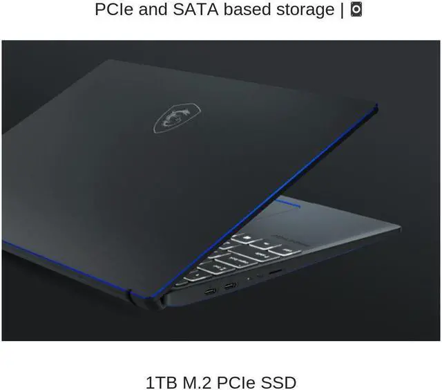 Alt view image 5 of 7 - HIDevolution MSI Prestige 14 A10SC 14” UHD | Grey with Blue Diamond Cut | 1.1 GHz i7-10710U, GTX 1650 Max-Q, 16GB 2133MHz RAM, 1TB PCIe SSD | Authorized Performance Upgrades & Warranty