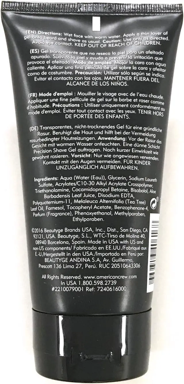 Alt view image 3 of 17 - American Crew Precision Shave Gel 150ml