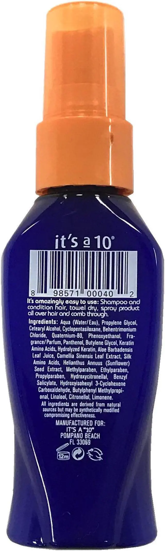 Alt view image 3 of 6 - It's A 10: Miracle Leave-In Plus Keratin, 2 oz