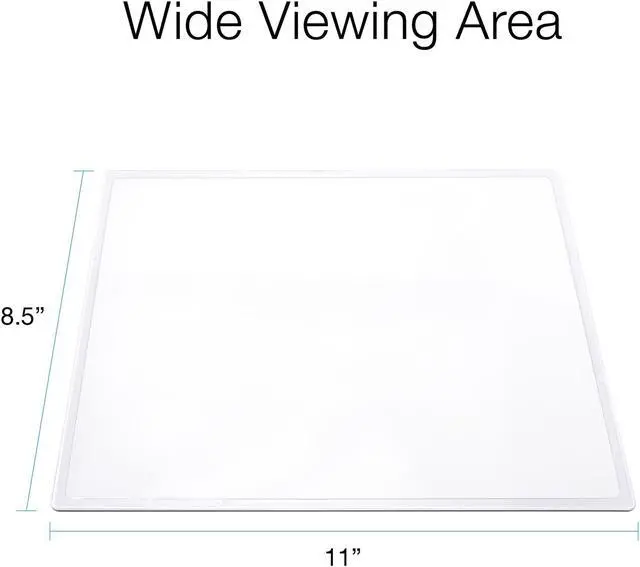 Alt view image 2 of 7 - MagniPros(2PACK) Large Full Page 3X Premium Magnifying Sheet Fresnel Lens 7.5" X 10.5"+2 Bonus Ruler Magnifiers+2 Bookmark Lenses-Best Magnifying Set for Reading Small Prints & Low Vision Seniors