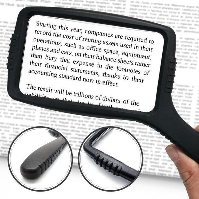 2024 New 3x Giant Hands Free Desktop Big Magnifying Glass with 4