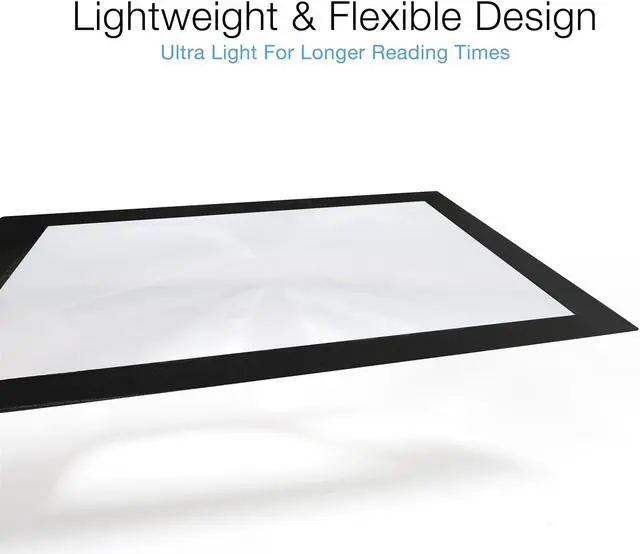 Alt view image 4 of 7 - MagniPros 2X Large Full Page Magnifier Magnifying Sheet with 3 Bonus Bookmark Magnifier- Magnifies Entire Page at Once Ideal for Reading & Low Vision Seniors