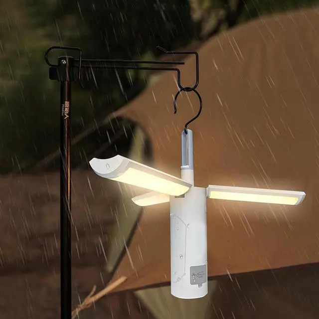 Alt view image 2 of 7 - Lantern Flashlight LED Camping Tent Light Foldable Power Bank Water Resistant - axGear