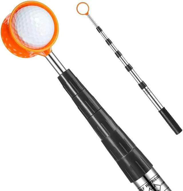 Alt view image 2 of 7 - Golf Ball Retriever Aluminum Alloy Shaft Telescopic Picker Extandable 18 Ft - axGear