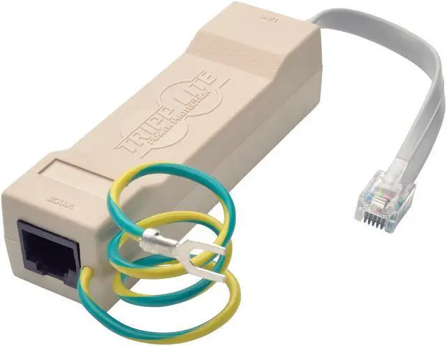 Alt view image 2 of 2 - tripp lite 2 network and phone in-line surge protector (dtel2)
