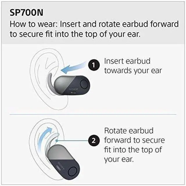 Alt view image 16 of 20 - SONY WFSP700NB EARBUDS,TWS,NOISE-CNC,BLK