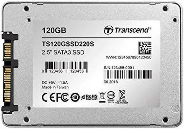 Alt view image 10 of 14 - Transcend SSD220 120 GB Solid State Drive - 2.5" Internal - SATA (SATA/600)