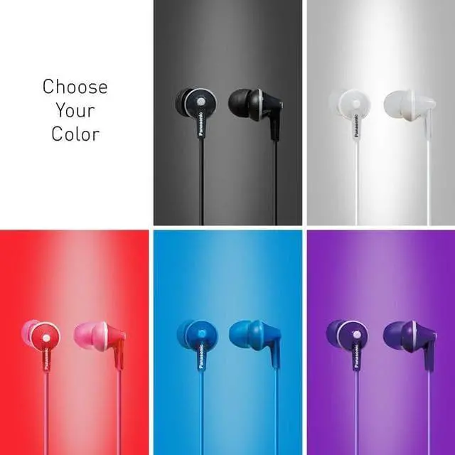 Alt view image 8 of 14 - Panasonic Rp-tcm125-v Tcm125 Earbuds With Remote & Microphone (Purple)