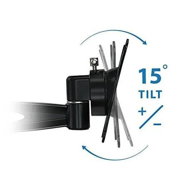 Alt view image 7 of 7 - Mount-It! Free Standing Dual Monitor Stand | Double Arm Desk Mount Fits Two x 21 24 27 Inch Computer Screens | 2 Heavy Duty Full Motion Adjustable Arms | VESA 75 100 Compatible | Grommet Base Included