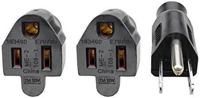 Alt view image 2 of 5 - Tripp Lite Power Extension Cord Y Splitter Cable 13A, 16AWG (NEMA 5-15P to 2x NEMA 5-15R) 18-in.(P024-18N-13A-2R)