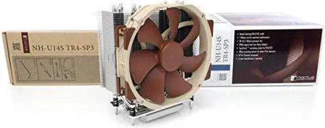 Alt view image 3 of 8 - Noctua NH-U14S TR4-SP3, Premium-grade CPU Cooler for AMD sTRX4/TR4/SP3 (140mm, Brown)