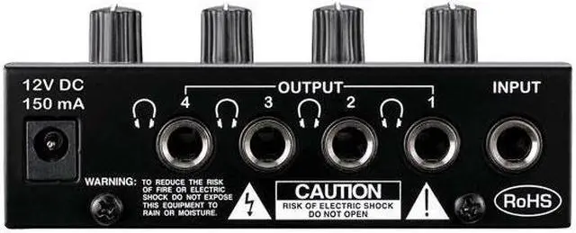 Alt view image 2 of 6 - Pyle PHA40 4 Channel Stereo Headphone Amplifier