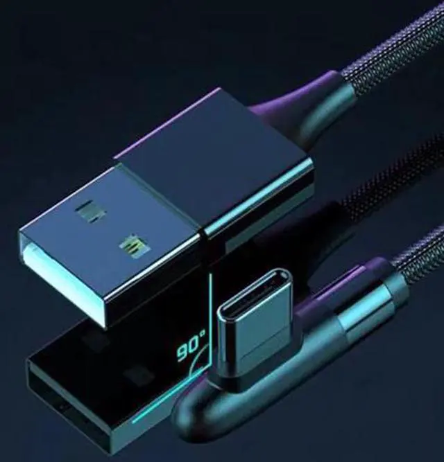 Alt view image 3 of 5 - Black Rugged USB TYPE-C Charge/Sync Cable for Kyocera Duraforce Pro 2 E6910