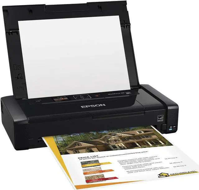 Alt view image 12 of 14 - Epson WorkForce WF-100 Wireless Mobile Inkjet Printer