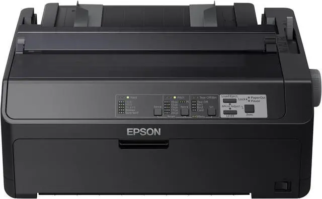 Alt view image 3 of 4 - Epson - C11CF37202 - Epson FX-890II 9-pin Dot Matrix Printer - Monochrome - Energy Star - 680 cps Mono - USB - Parallel